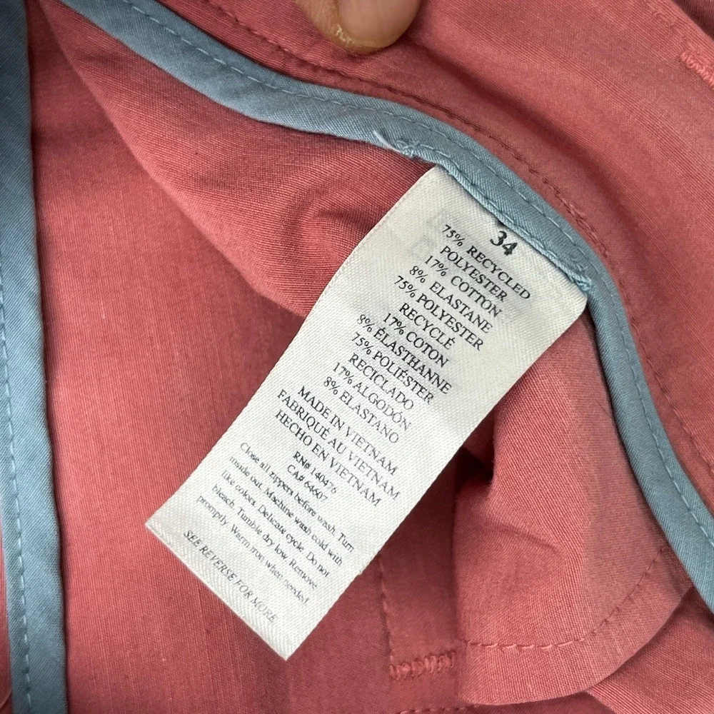 Faherty All Day Shorts Mens 34 Matte Pink Drawstring 7